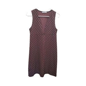 Zara Trafaluc Plunge Neckline Geometric Dress Size S